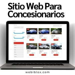 Creamos sitios web para concesionarios con buscador de vehículos, fichas detalladas, fotos, videos, y herramientas de contacto rápido para convertir visitas en ventas.