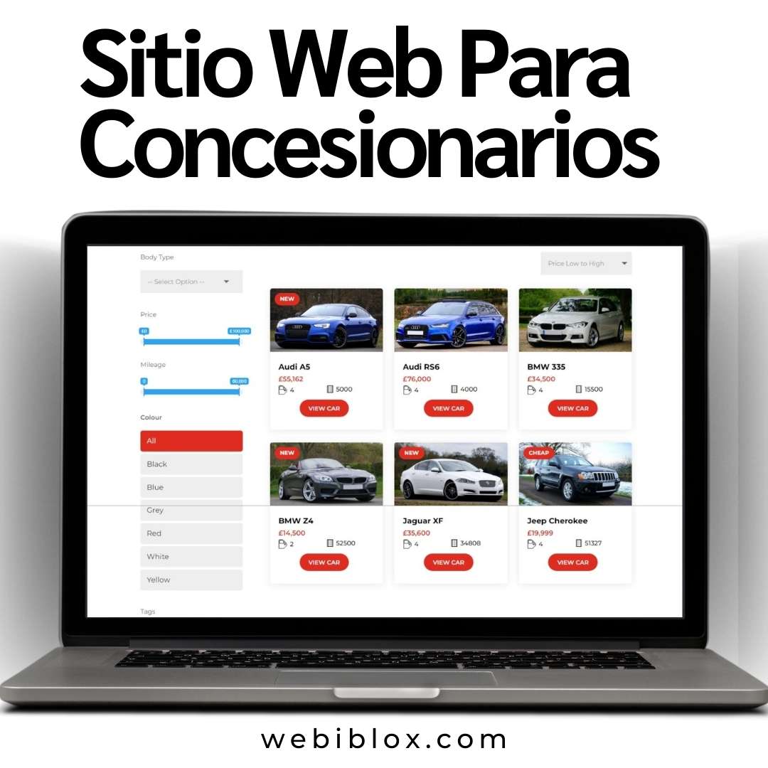 Web para concesionario Creación de Web para concesionario